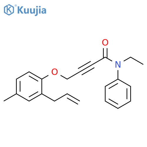 2-Butynamide, N-ethyl-4-[4-methyl-2-(2-propenyl)phenoxy]-N-phenyl- structure