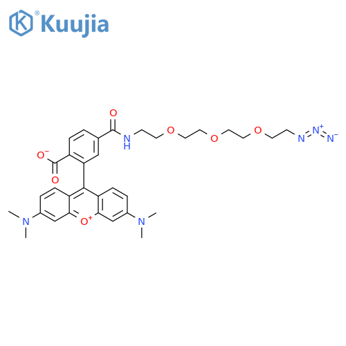 6-Carboxytetramethylrhodamine-PEG3-Azide (6-TAMRA-PEG3-Azide) structure