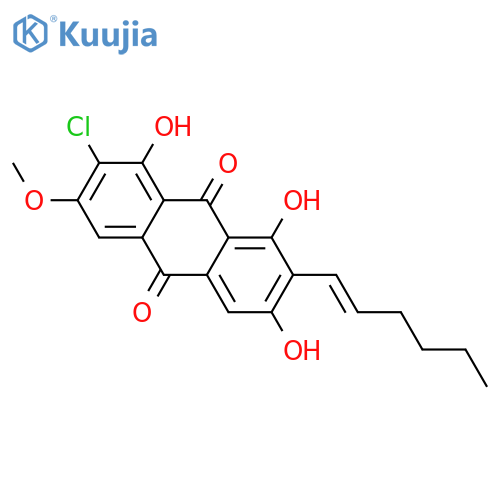 Averantin; (S)-form, 7-Chloro, 1'-deoxy, 1',2'-didehydro(E-), 6-Me ether structure