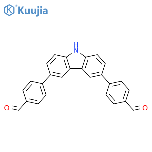 Benzaldehyde, 4,4'-(9H-carbazole-3,6-diyl)bis- structure