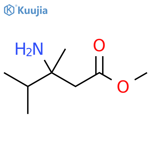 methyl 3-amino-3,4-dimethylpentanoate structure