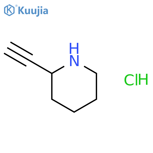 2-ethynylpiperidine;hydrochloride structure