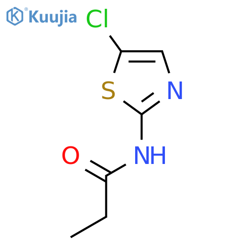 N-(5-chloro-1,3-thiazol-2-yl)propanamide structure