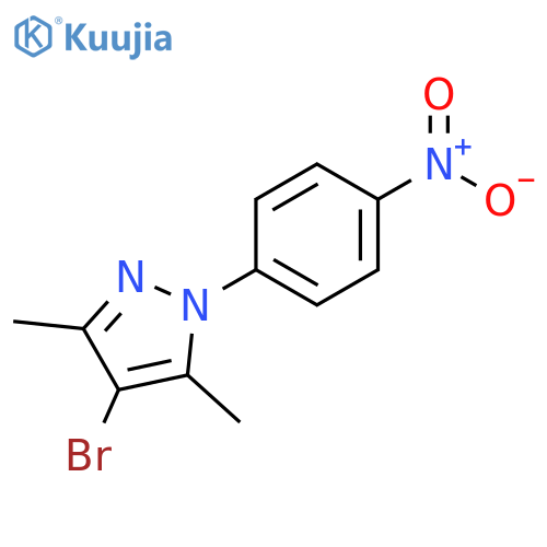 1H-Pyrazole, 4-bromo-3,5-dimethyl-1-(4-nitrophenyl)- structure