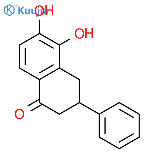 1(2H)-Naphthalenone, 3,4-dihydro-5,6-dihydroxy-3-phenyl- structure