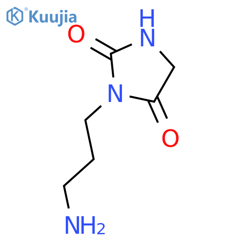 3-(3-aminopropyl)imidazolidine-2,4-dione structure