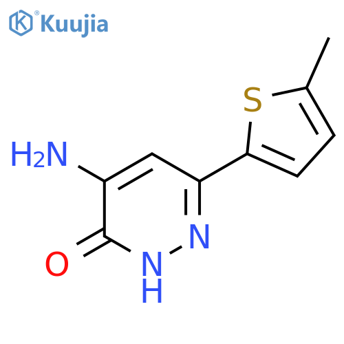 4-Amino-6-(5-methylthiophen-2-yl)pyridazin-3-ol structure