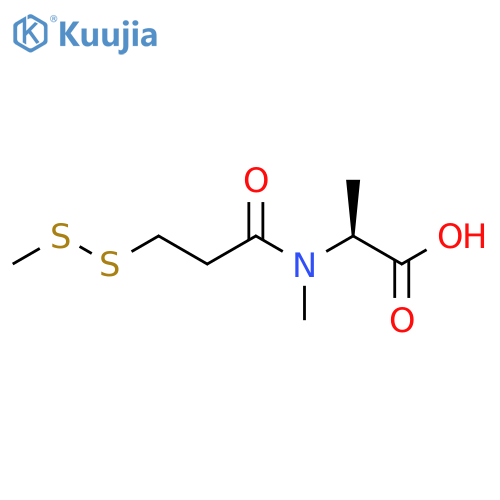 N-Methyl-N-3-(methyldithio)-1-oxopropyl-L-alanine structure