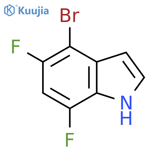 4-Bromo-5,7-difluoro-1H-indole structure
