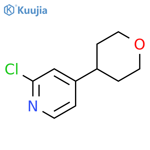 2-chloro-4-(oxan-4-yl)pyridine structure
