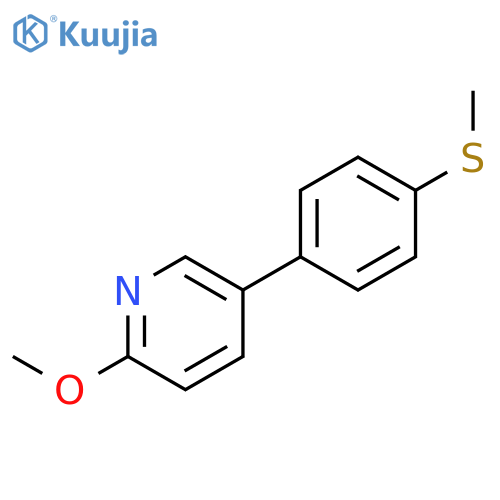 2-Methoxy-5-4-(methylsulfanyl)phenylpyridine structure