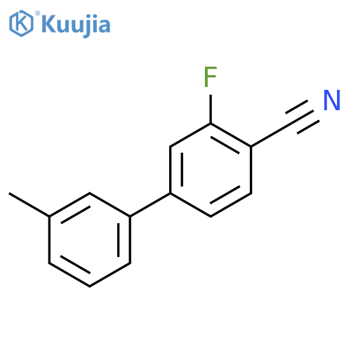 2-fluoro-4-(3-methylphenyl)benzonitrile structure