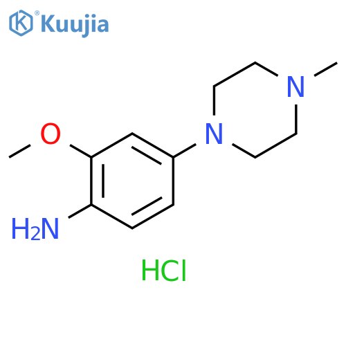 2-Methoxy-4-(4-methylpiperazin-1-yl)aniline Trihydrochloride structure