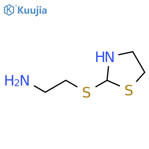 2-[(1,3-Thiazolidin-2-yl)sulfanyl]ethan-1-amine structure