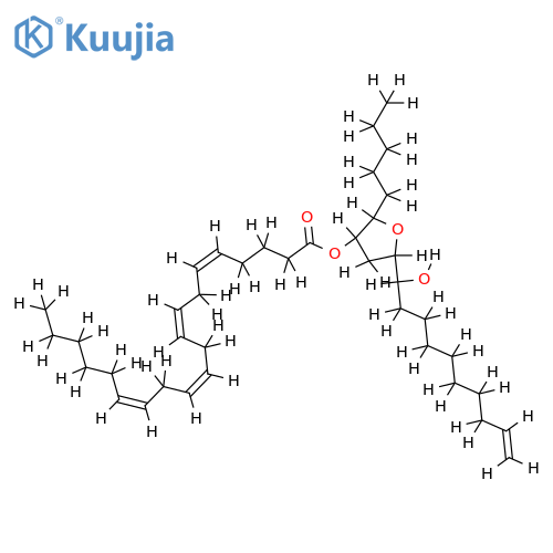 (6S,7S,9R,10R)-6,9-epoxynonadec-18-ene-7,10-diol 7-icosa-5',8',11',14'-tetraeneoate structure