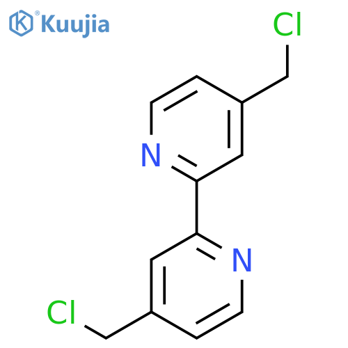 4-(chloromethyl)-2-[4-(chloromethyl)-2-pyridyl]pyridine structure