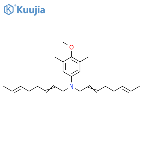 Benzenamine,N,N-bis(3,7-dimethyl-2,6-octadienyl)-4-methoxy-3,5-dimethyl- structure