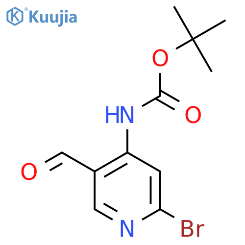 Tert-Butyl (2-bromo-5-formylpyridin-4-yl)carbamate structure