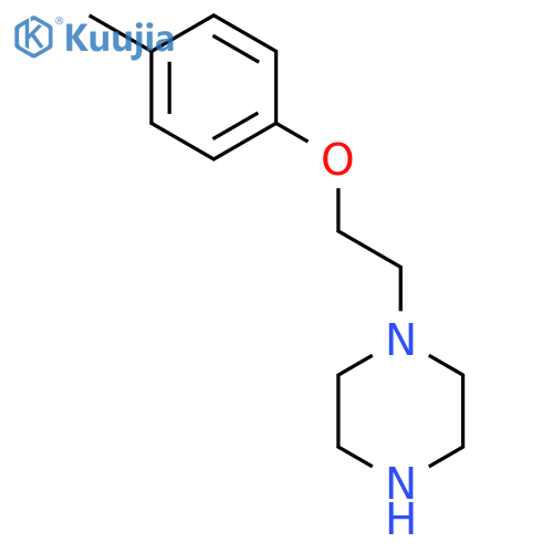 1-[2-(4-methylphenoxy)ethyl]piperazine structure