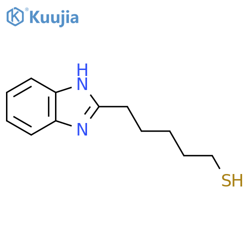 5-(1H-1,3-benzodiazol-2-yl)pentane-1-thiol structure