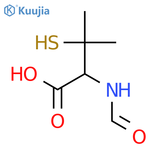 D-Valine, N-formyl-3-mercapto- structure