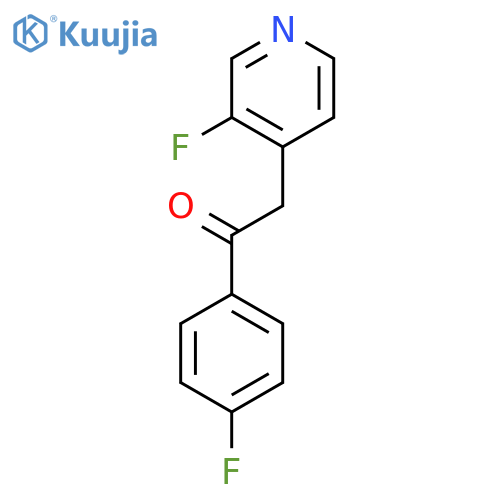 1-(4-Fluorophenyl)-2-(3-fluoropyridin-4-yl)ethanone structure