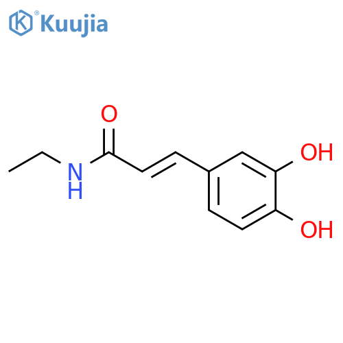2-Propenamide, 3-(3,4-dihydroxyphenyl)-N-ethyl-, (2E)- (9CI) structure