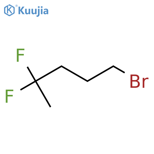 1-Bromo-4,4-difluoropentane structure
