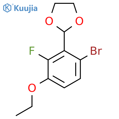 2-(2-Bromo-6-fluoro-5-ethoxyphenyl)-1,3-dioxolane structure