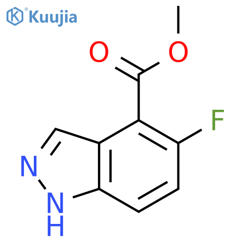 1H-Indazole-4-carboxylic acid, 5-fluoro-, methyl ester structure