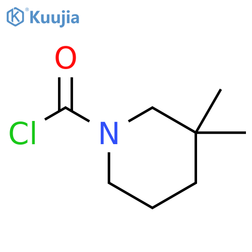 3,3-DIMETHYLPIPERIDINE-1-CARBONYL CHLORIDE structure