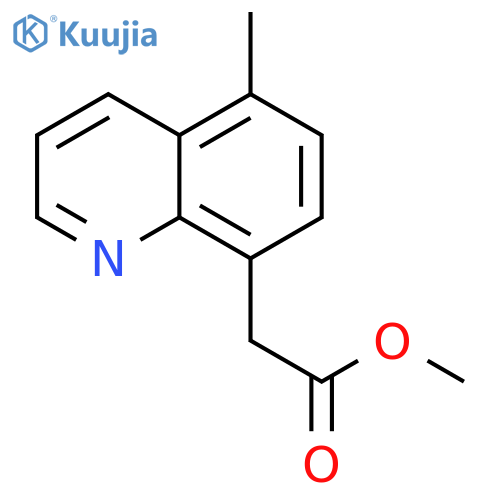 methyl 2-(5-methylquinolin-8-yl)acetate structure