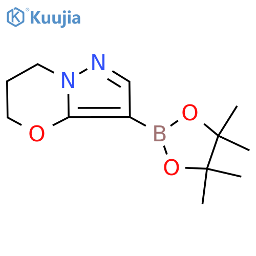 3-(4,4,5,5-Tetramethyl-1,3,2-dioxaborolan-2-yl)-6,7-dihydro-5h-pyrazolo[5,1-b][1,3]oxazine structure