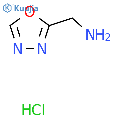 (1,3,4-Oxadiazol-2-yl)methanamine hydrochloride structure