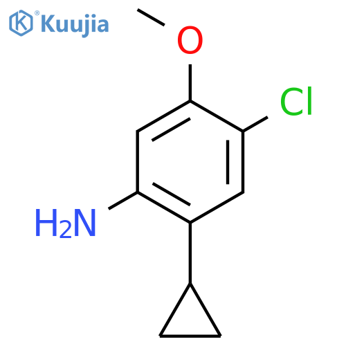 4-chloro-2-cyclopropyl-5-methoxyaniline structure