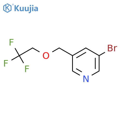 3-Bromo-5-((2,2,2-trifluoroethoxy)methyl)pyridine structure