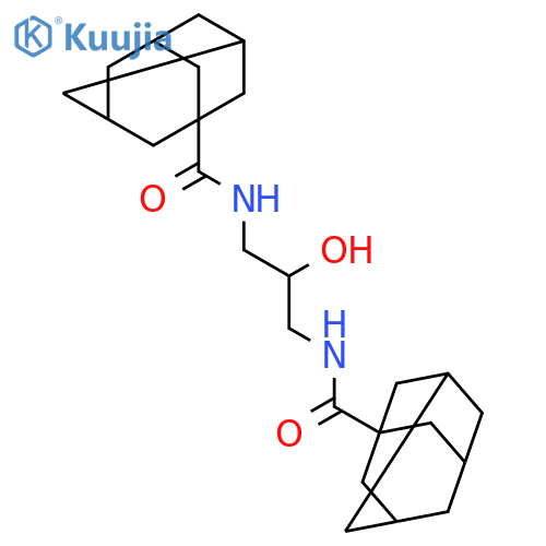 N,N'-(2-hydroxypropane-1,3-diyl)bistricyclo[3.3.1.1~3,7~]decane-1-carboxamide structure