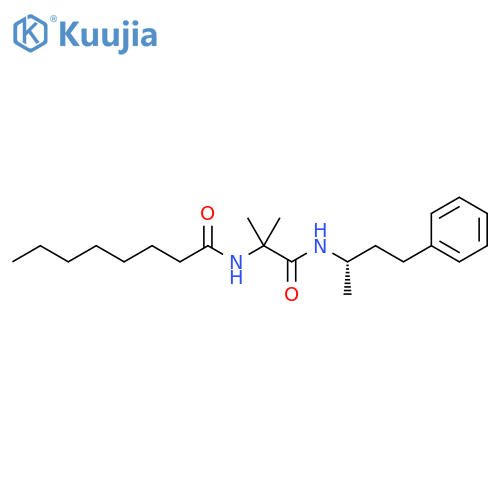 Octanamide, N-[1,1-dimethyl-2-[[(1S)-1-methyl-3-phenylpropyl]amino]-2-oxoethyl]- structure