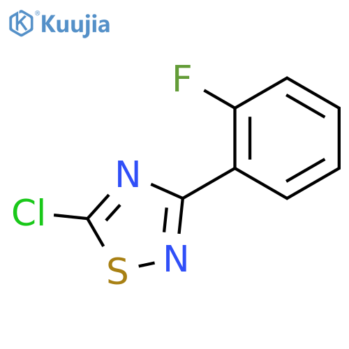 1,2,4-Thiadiazole, 5-chloro-3-(2-fluorophenyl)- structure