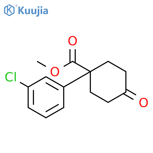 Methyl 1-(3-Chlorophenyl)-4-oxocyclohexanecarboxylate structure