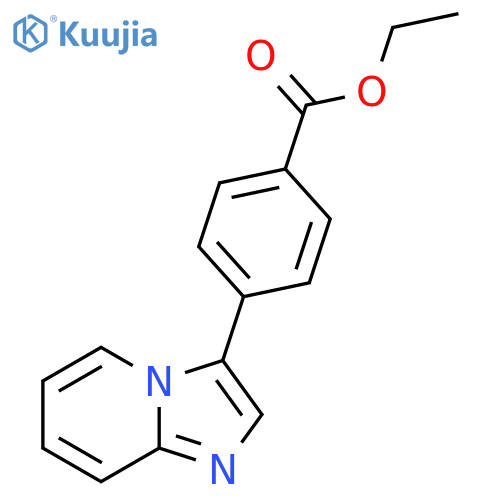 Ethyl 4-(imidazo[1,2-A]pyridin-3-YL)benzoate structure