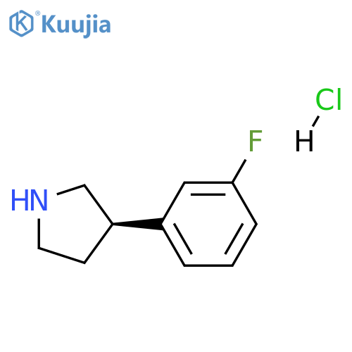 (R)-3-(3-FLUOROPHENYL)PYRROLIDINE HCL structure