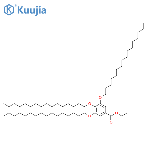 Benzoic acid, 3,4,5-tris(hexadecyloxy)-, ethyl ester structure