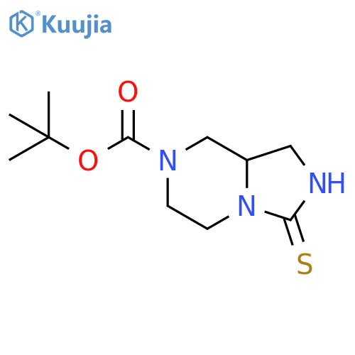 tert-butyl 3-sulfanyl-1H,5H,6H,7H,8H,8aH-imidazo[1,5-a]pyrazine-7-carboxylate structure