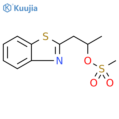 1-(1,3-Benzothiazol-2-yl)propan-2-yl methanesulfonate structure