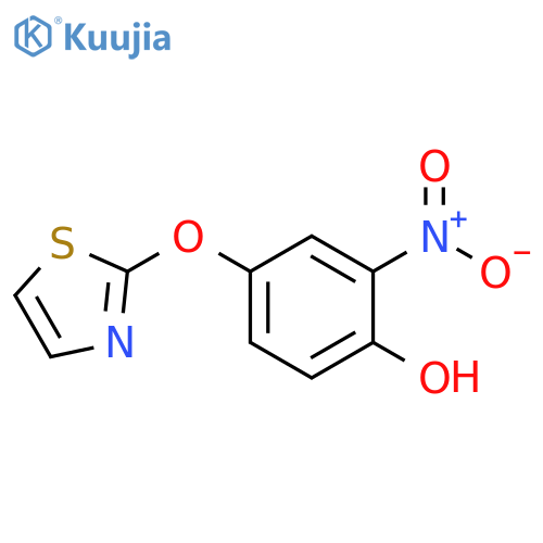 2-nitro-4-(1,3-thiazol-2-yloxy)phenol structure