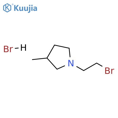 1-(2-bromoethyl)-3-methyl-pyrrolidine;hydrobromide structure