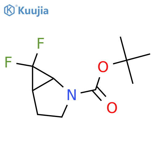 tert-butyl 6,6-difluoro-2-azabicyclo[3.1.0]hexane-2-carboxylate structure