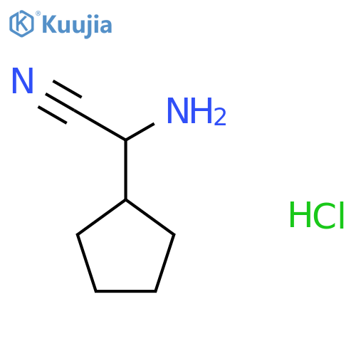 2-Amino-2-cyclopentylacetonitrile hydrochloride structure