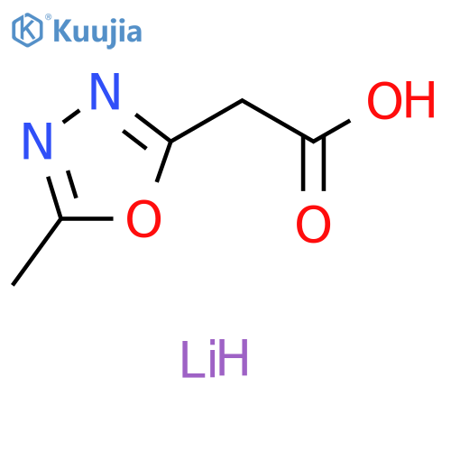 Lithium(I) 2-(5-Methyl-1,3,4-oxadiazol-2-yl)acetate structure